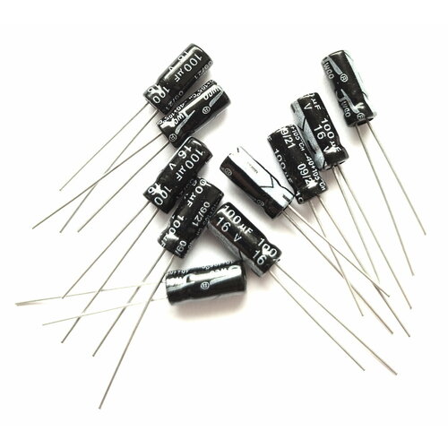 Конденсатор электролитический 100мкФ 16В ±20% (10 шт)