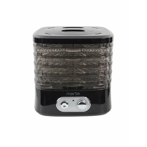 Дегидратор сушилка для овощей электросушилка MARTA MT-1945 5 поддонов черный жемчуг 2137₽