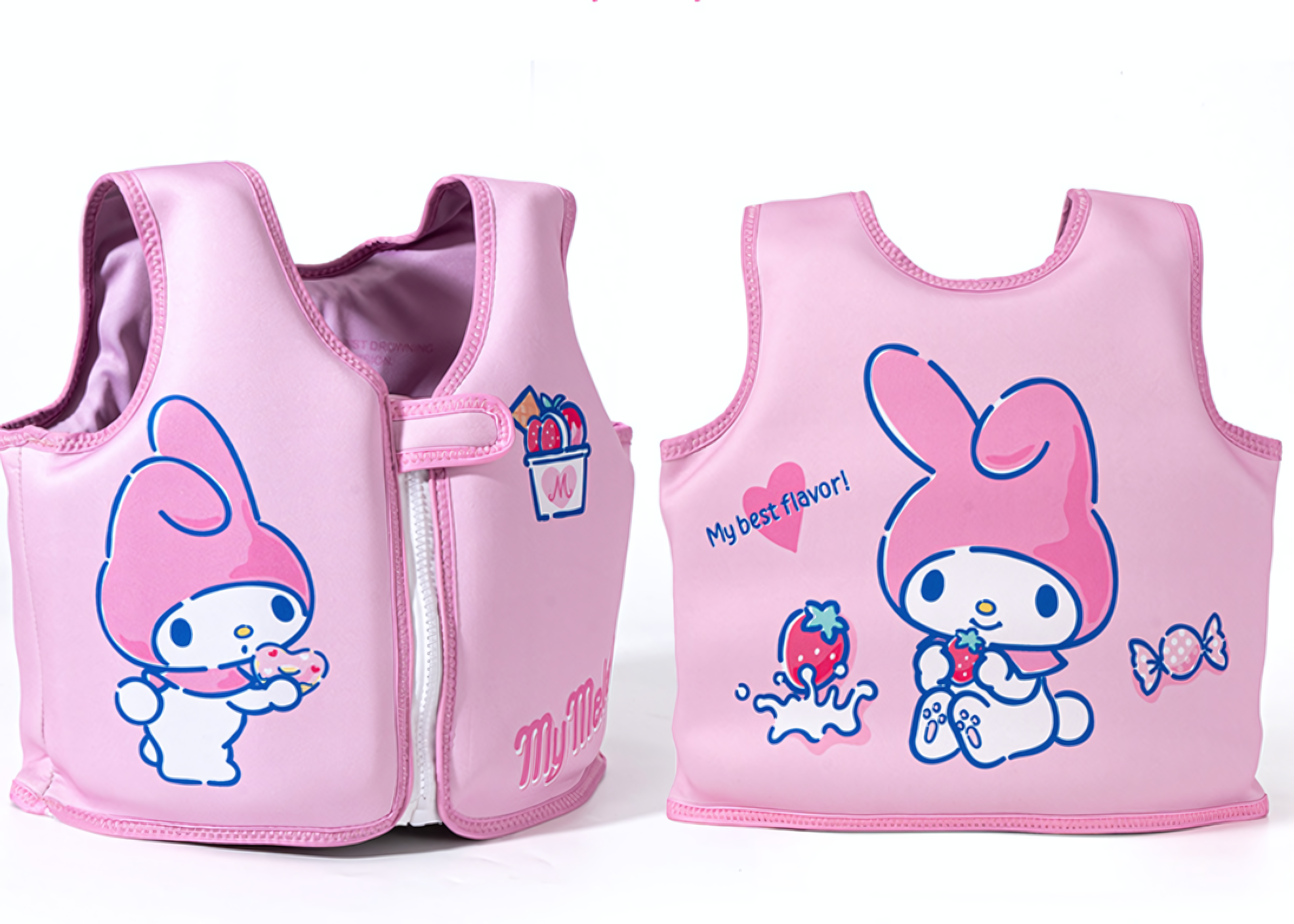 Детский жилет для плавания, из нейлона, без надува, розовый My Melody