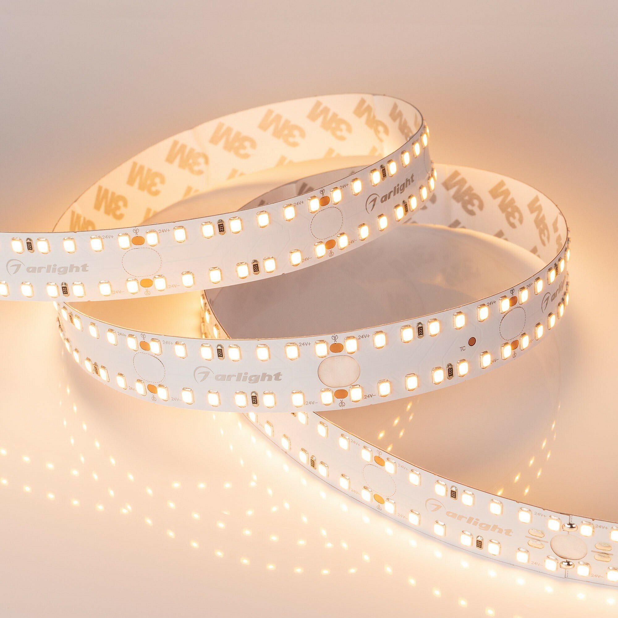 S2-2500 021199 Светодиодная лента 24В Warm (2835, IP33, 280 LED/m, LUX, 2.5 м) Arlight - фото №6