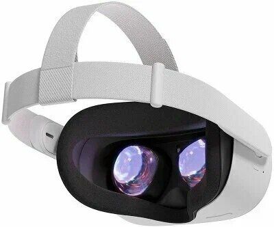 Шлем виртуальной реальности "Oculus Quest 2", 90Гц, 128ГБ, белый, разрешение 3664x1920 — фото 1