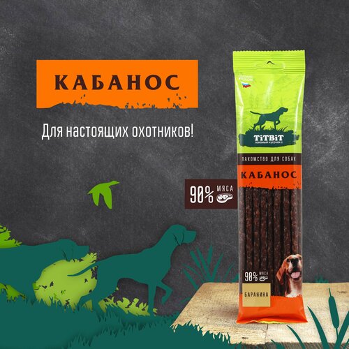 Лакомство для собак TiTBiT Колбаски Кабанос для собак с бараниной 120 г