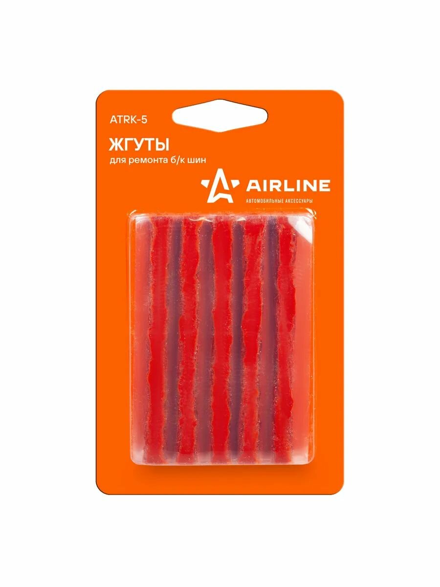 Жгуты AirLine ATRK-5, для ремонта бескамерных шин, 10шт, 6x100мм