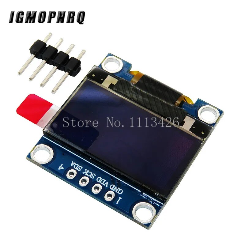 Oled-дисплей 0,96 дюйма, IIC, последовательный белый OLED-дисплей, модуль 128X64 I2C SSD1306 12864 плата с ЖК-экраном GND VDD SCK SDA для Arduino, Blue
