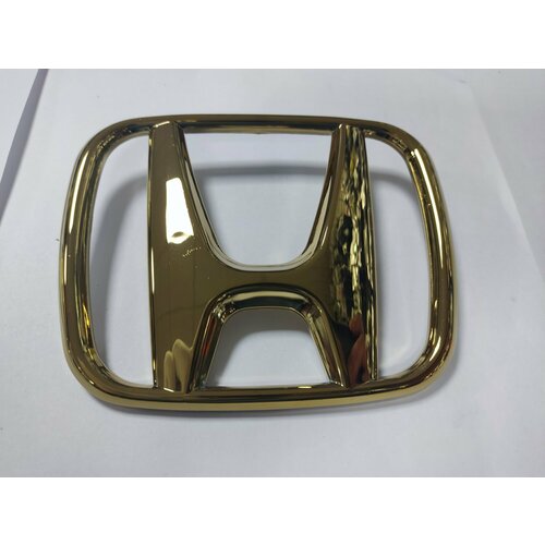 Эмблема Honda для багажника капота решетки радиатора кузова пластик золотистая 120 x100 мм 1300₽