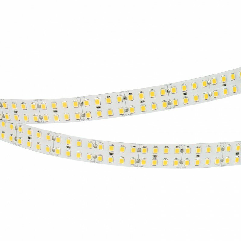 Светодиодная лента WOLTA WLS2835-24W/6500/24H240-02 двухрядная SMD2835 24Вт 6500K 24В IP20 3200лм/м цена за 5м.