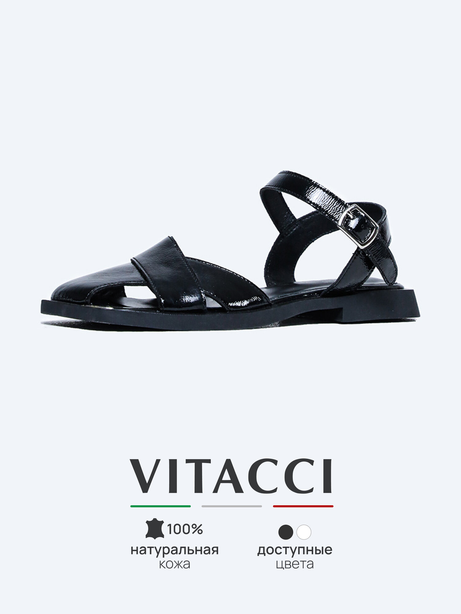 Сандалии VITACCI, размер 38, черный