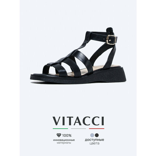 фото Сандалии vitacci, размер 37, черный