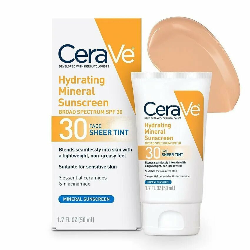 Cerave изолирующий солнцезащитный крем быстро впитывается стойкий 50 мл