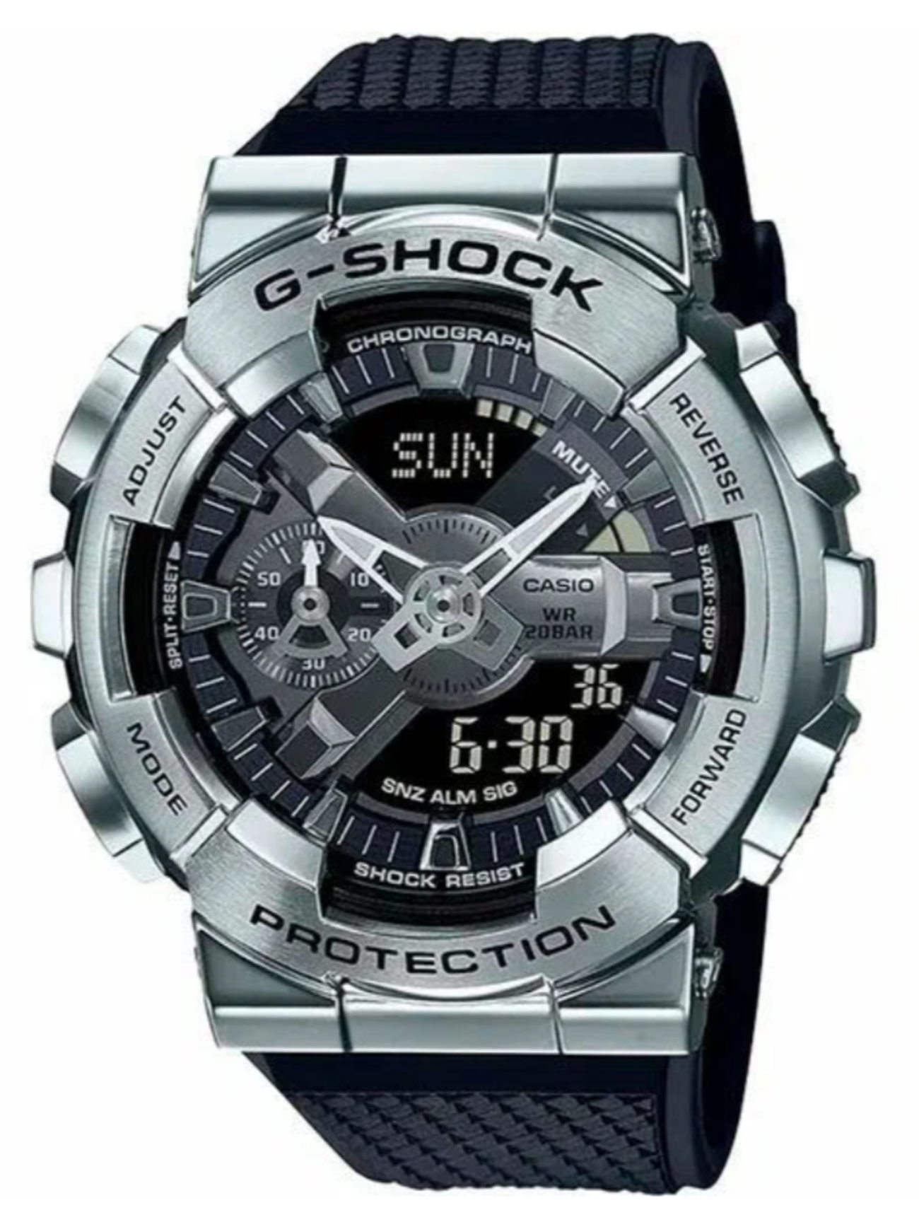 Наручные часы CASIO, серебряный, черный