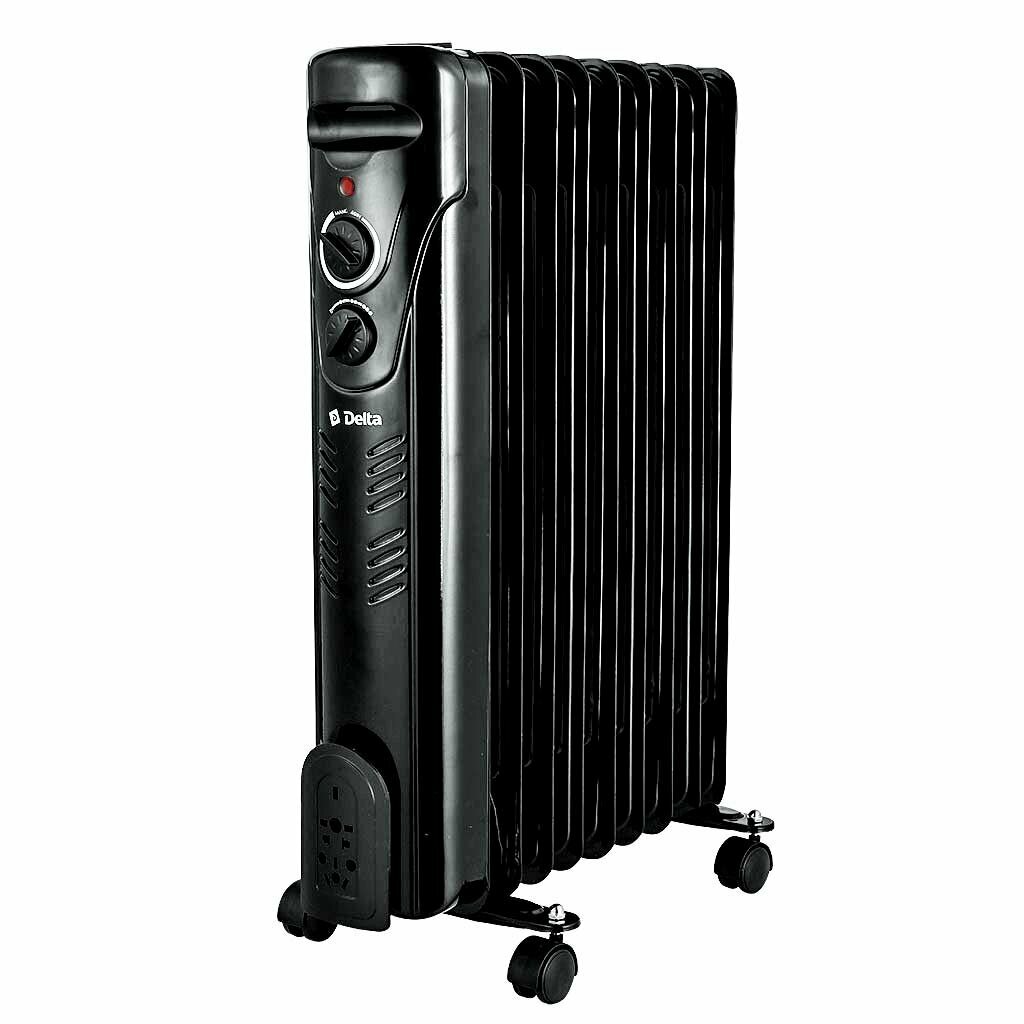 Обогреватель масляный Delta D10-9 2000 Вт 9 секций черный