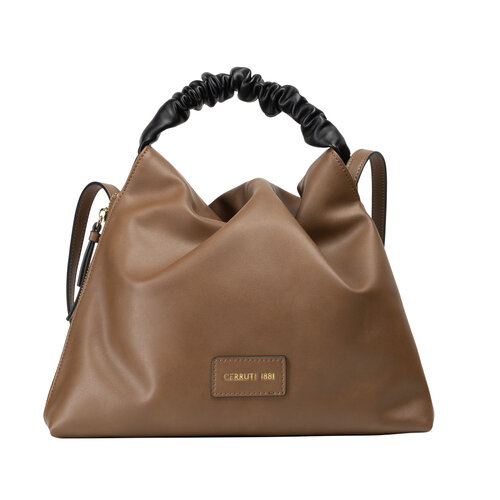 фото Сумка cerruti 1881 1881, фактура гладкая, коричневый