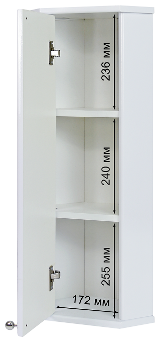 Шкаф Вена угловой 25 DORATIZ 2712.260, белый, с зеркалом - фотография № 14