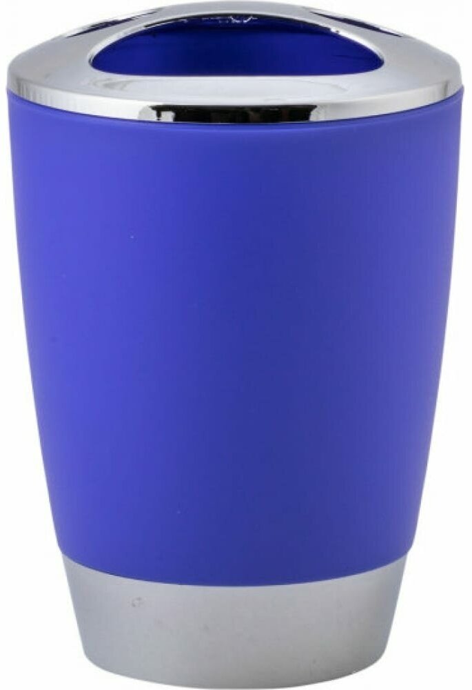 фото Стакан для зубных щеток, пластик, синий, Swensa, Альма, SWP-2100BL-02