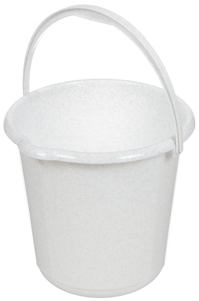 фото Ведро пластик, 3 л, мрамор, со сливом, Idea, М2428