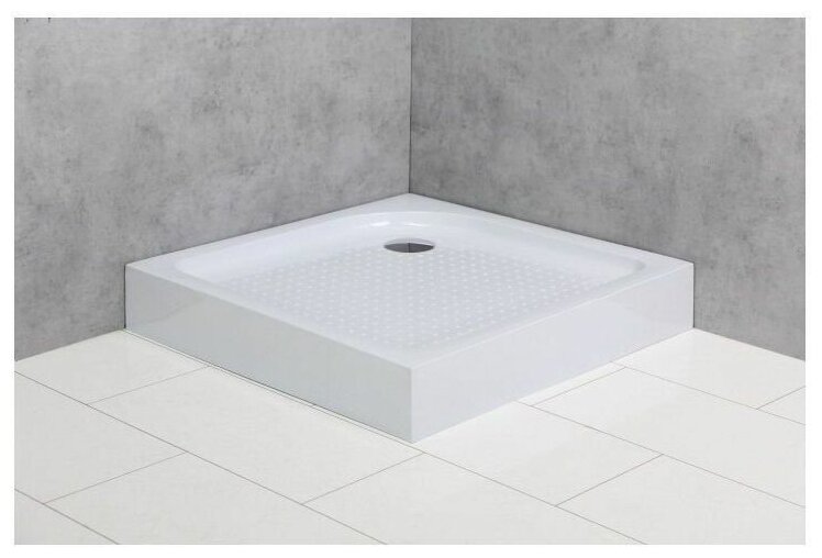 Акриловый душевой поддон BelBagno 900x900x150 мм TRAY-BB-A-90-15-W - фотография № 7