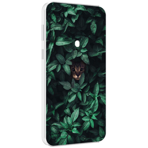 Чехол MyPads котенок в листьях для Meizu 16 Plus / 16th Plus задняя-панель-накладка-бампер