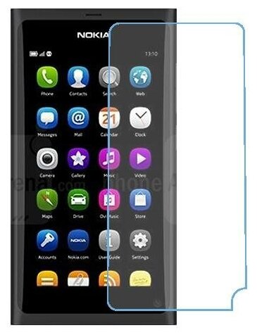 Nokia N9 защитный экран из нано стекла 9H одна штука
