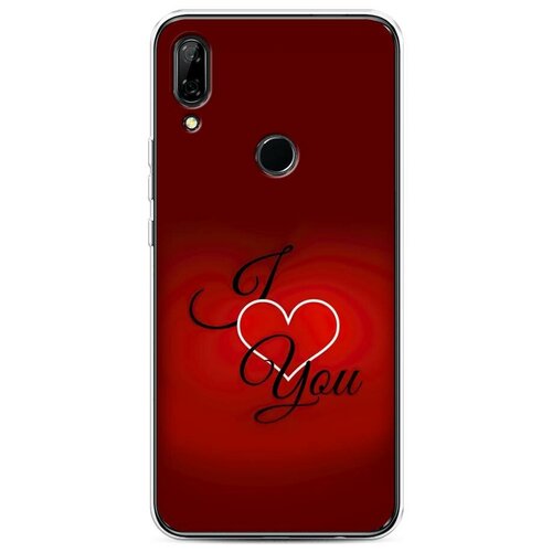 фото Силиконовый чехол "i love you 3" на huawei p smart z / хуавей п смарт z case place