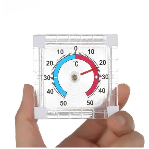 фото Термометр оконный, квадрат / термометр уличный / термометр на окно atlanfa