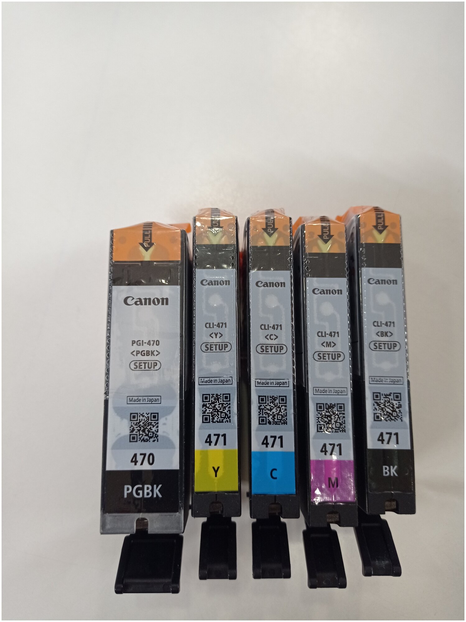 Набор оригинальных картриджей Canon CLI 471 CMYK Pgi 470 Bk Тех. пак. SETUP