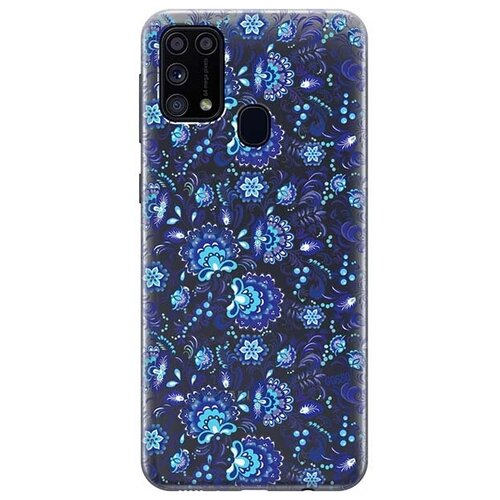 фото Ультратонкий силиконовый чехол-накладка для samsung galaxy m31 с 3d принтом "gzhel" gosso
