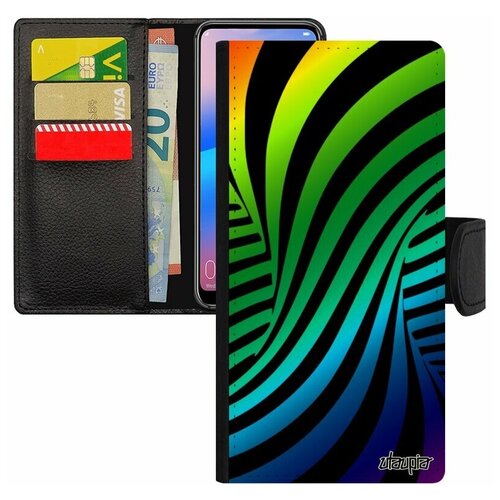фото Чехол-книжка на смартфон redmi 6a, "иллюзия торнадо" круговорот кружение utaupia