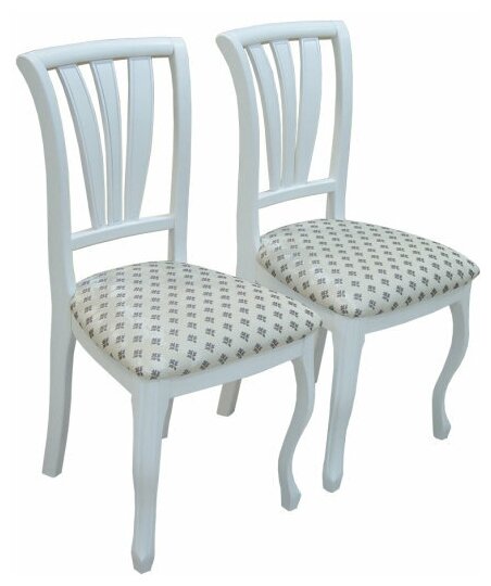 EVITAmeb / Стул Венеция 20 Белый 2 шт / Стулья для кухни / стулья для гостиной / стулья со спинкой / комплект - фотография № 1