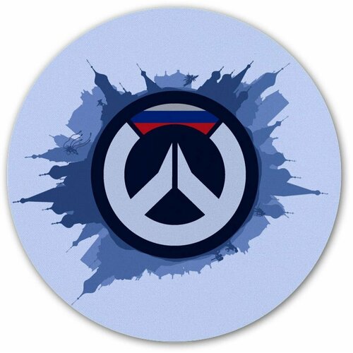 Коврик для мышки круглый Overwatch Russia Logo кошелек overwatch logo