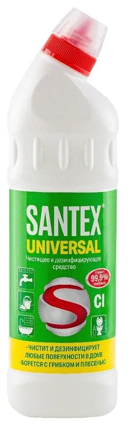 Гель с хлором Universal Santex, 1 л, 1 кг - фотография № 1