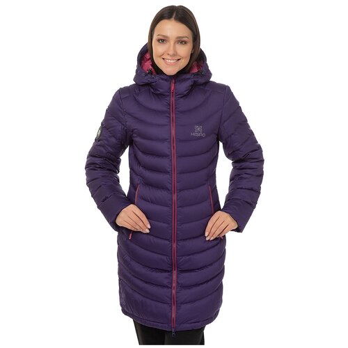фото Пальто женское ливлонг, цвет фиолетовый, размер 44 hispo