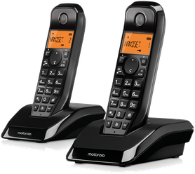Радиотелефон Motorola Solutions Motorola DECT S12 DUO, чёрный