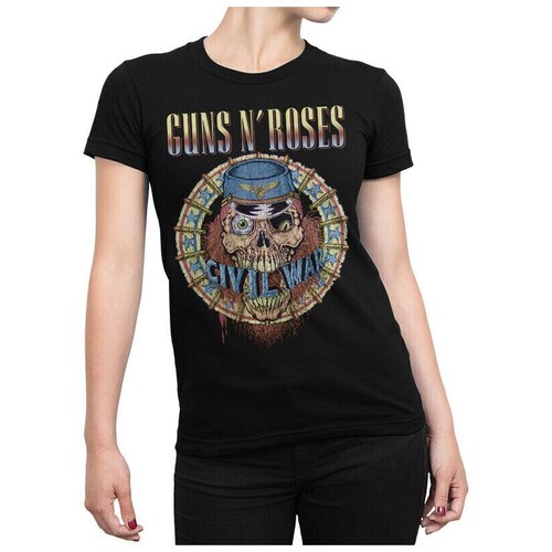 Футболка DreamShirts Guns and Roses Женская черная XS