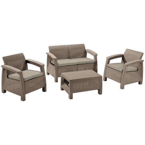 Комплект мебели Corfu set (капучино) диван keter corfu ii love seat brown