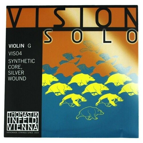 Струна G для скрипки Thomastik Vision Solo VIS04 струна g для скрипки thomastik vision solo vis04