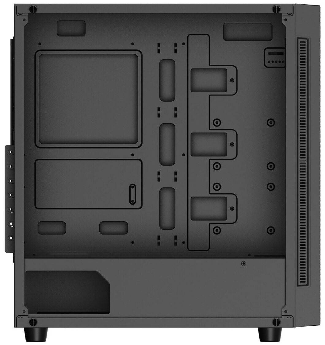 Корпус eATX Deepcool черный, без БП, боковое окно из закаленного стекла, USB 3.0, 2*USB 2.0, audio - фото №2