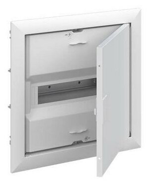Шкаф внутреннего монтажа ABB UK612E2 на 12 Модулей с винтовыми с винтовыми клеммами N/PE металлической дверкой белый / 2CPX077840R9999
