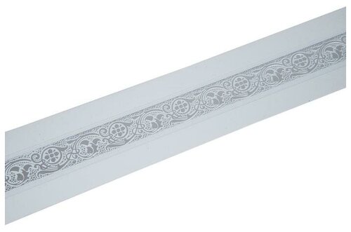 Декоративная планка «Грация», длина 350 см, ширина 7 см, цвет серебро/белый 7376977