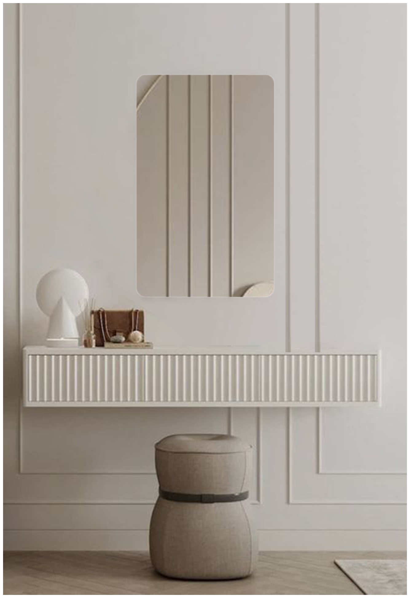 Зеркало для ванной Prisma 80*40 прямоугольное вертикальное без подсветки