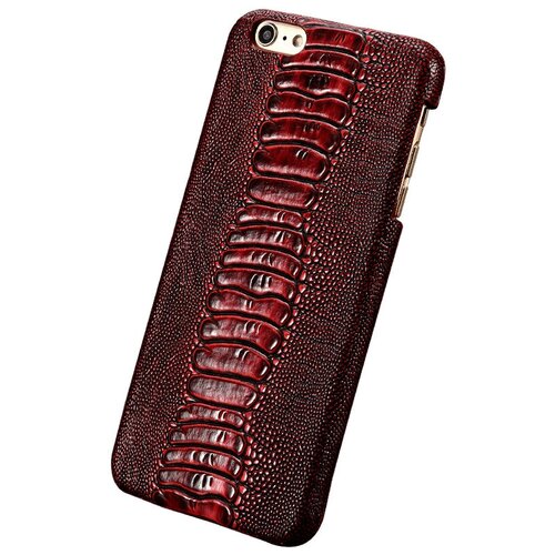 фото Чехол-накладка-бампер mypads premium для zte nubia n1 из натуральной кожи с тиснением страуса экзотическая неповторимая фактура ручная работа цвет красное вино