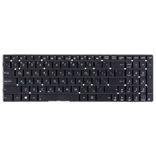 Клавиатура черная для Asus K55VJ, K75VJ, K55VD, K55N, K55A, K55, X751LD, X751LN, X751MJ, K55VM, R500, X751MA, X751SJ, A55 и др клавиатура для ноутбука asus k55 k55a zeepdeep [accessories] 0knb0 6121ru00