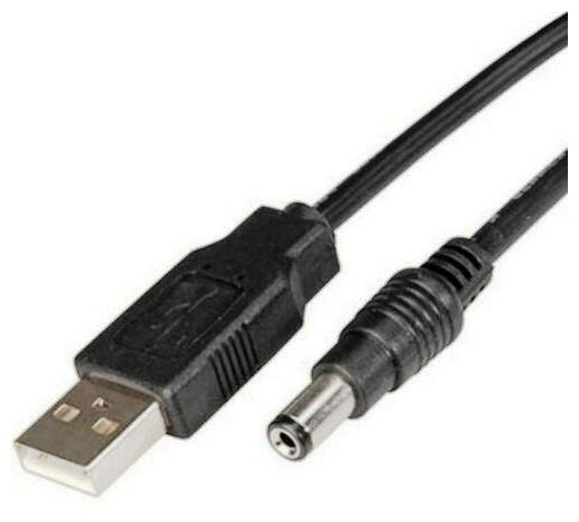 Кабель USB питания Premier 5-923 переходник USB Am на штекер 5.5*2.1мм - 1.0 метр