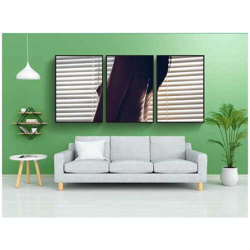 фото Набор модулных постеров для интерьера "ню, модель, девочка" 60x90 см. в тубусе, без рамки lotsprints