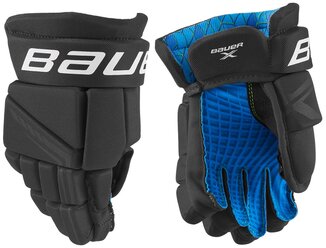 Перчатки хоккейные BAUER X S21 YTH детский(8 / черно- белый/8)