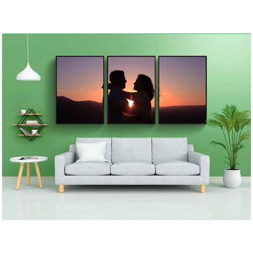 фото Набор модулных постеров для интерьера "люди, женщина, человек" 60x90 см. в тубусе, без рамки lotsprints