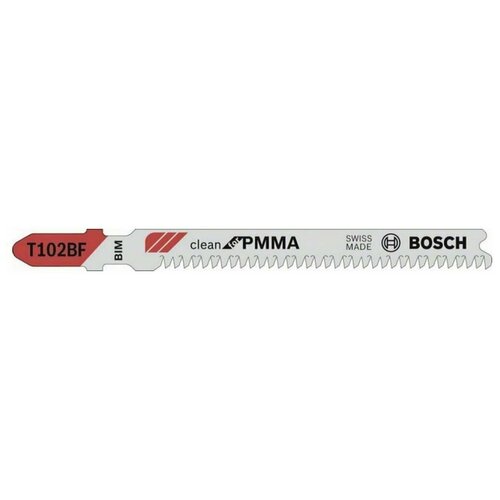 3 лобзиковые пилки T 102 BF CleanPMMA 2608636780