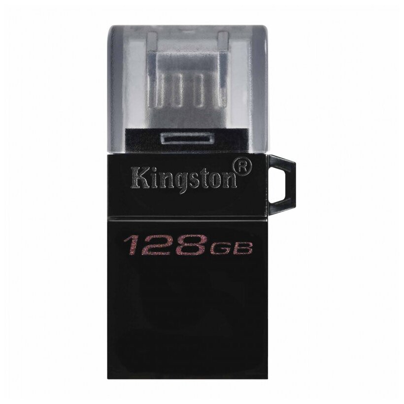 Флешка USB KINGSTON DataTraveler microDuo 3 G2 128ГБ, USB3.0, черный [dtduo3g2/128gb] - фото №9