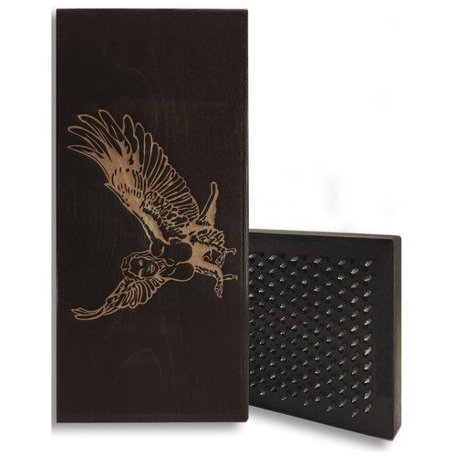 фото Доска садху красная сирин - 390, размер 31x14, шаг гвоздей 10 мм чакра