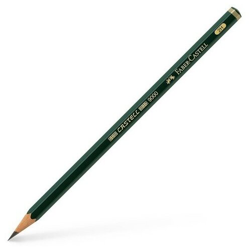 Faber-Castell Карандаш чернографитовый Castell 9000 2H faber castell карандаш чернографитовый castell 9000 5b