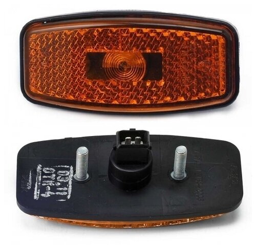 Фонарь габаритный ГАЗ, ПАЗ, КАМАЗ, МАЗ (оранжевый 12/24V, AMP) АЭК 74. ...